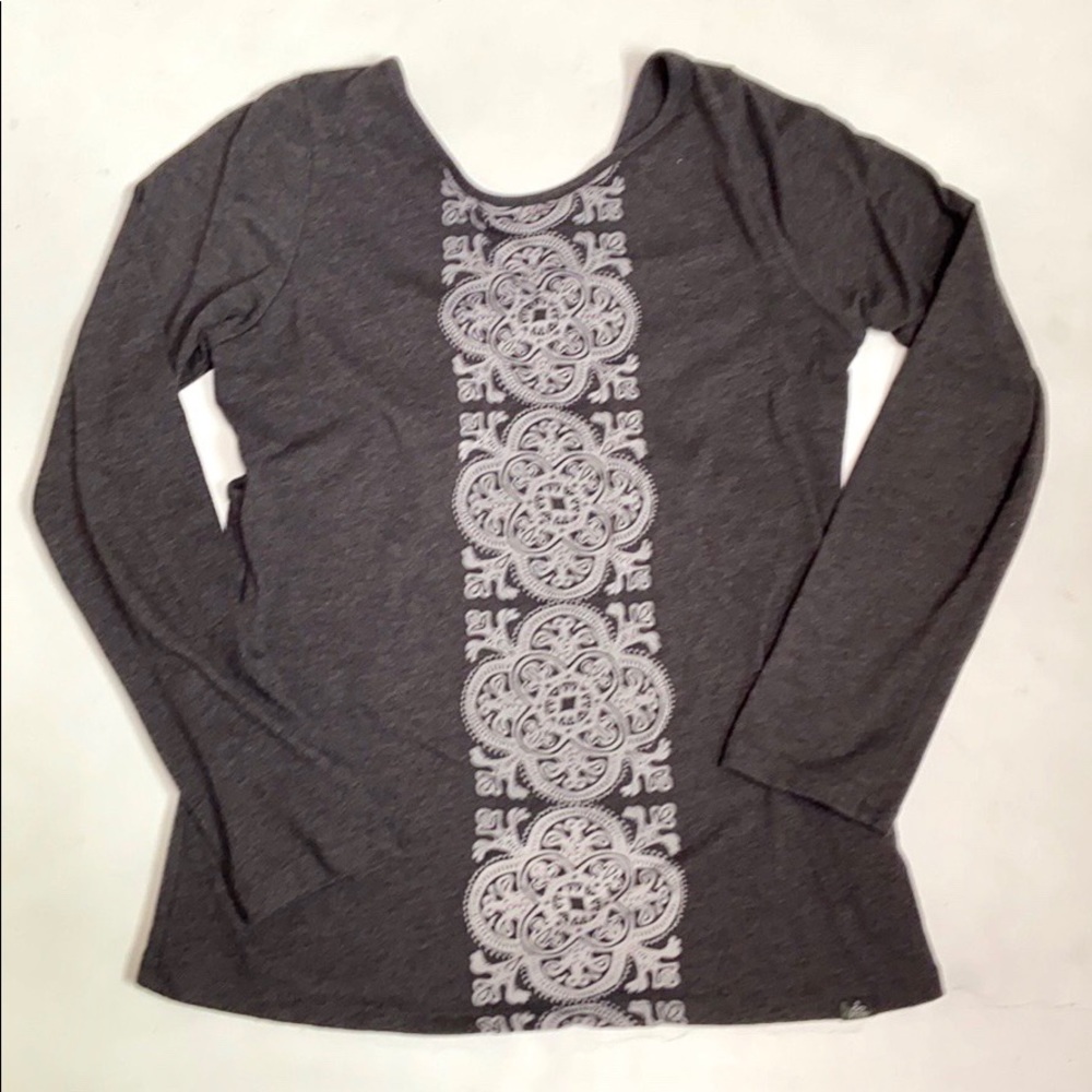 PrAna Breathe Faux Wrap Back Long Sleeve Top - Picture 2 of 8